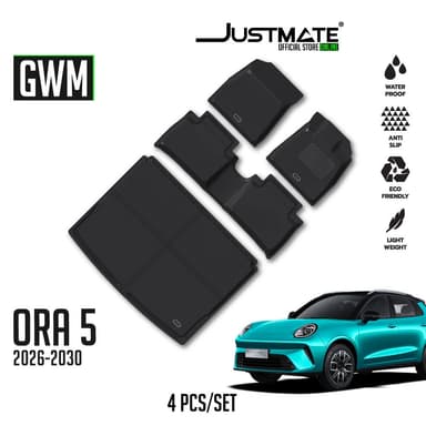 [JUSTMATE] GWM พรมปูพื้นรถยนต์ ORA 5 2026 - 2030 EV / HEV