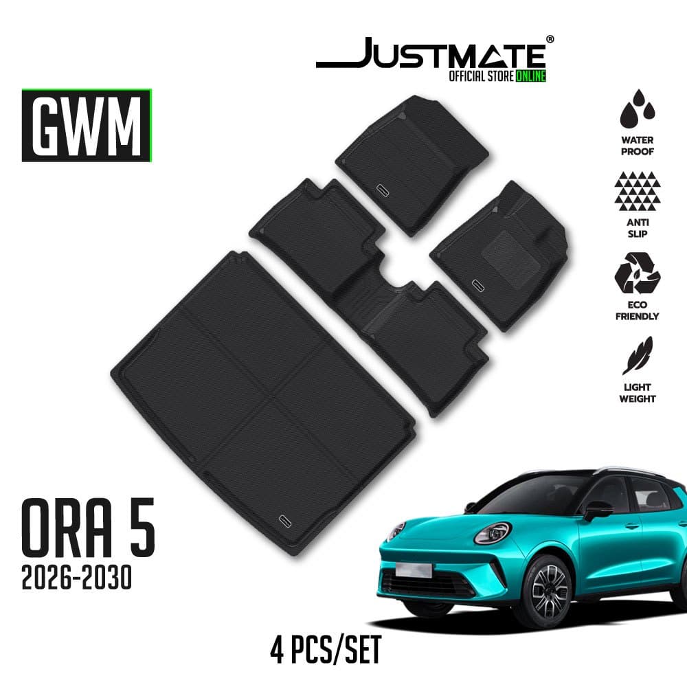 [JUSTMATE] GWM พรมปูพื้นรถยนต์ ORA 5 2026 - 2030 EV / HEV